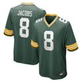 thumbnail image 1 of Youth Green Bay Jacobs 8 Green Stitched Game Player T-shirts, Small, 1 of 2