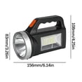 thumbnail image 3 of Heliisoer Strong Light Charging Ultra Long Battery Life Solar Powered Household Flashlight Outdoor Ultra Bright, 3 of 9