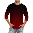 thumbnail image 1 of SDNall Shorts pour Hommes Hommes Imprimé Col Rond Décontracté Mode Manches Courtes Blouses Col Rond Chemises Chemises pour Hommes,T-Shirts à Manches Longues pour Hommes,Chemises à Manches Longues pour Hommes, 1 of 4
