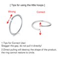 thumbnail image 2 of Briana Williams 20g Nose Rings Studs L Shape Nose Ring Set Diamond Heart Piercing Jewelry, 2 of 4