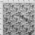 thumbnail image 3 of oneOone Cotton Cambric Gray Fabric Florals Sewing Craft Projects Fabric Prints By Yard 56 Inch Wide, 3 of 4
