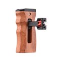 thumbnail image 4 of Riwcyla Adjustable Wooden Cage Handle LeftRight Side Hand Grip 38 Inch Screw ,Style Mount with Cold Shoe Mount Compatible with SmallRig Video Cage, 4 of 6