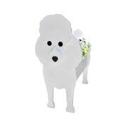 Cagogo Dog Flower Pot Planter, Cute Dog Shaped PVC Planter for Indoor Outdoor Garden, Large 13.38 Inch Decorative Flower Pot for Herbs Succulents Plants, Unique Gardening Gift for Pet Lovers Home