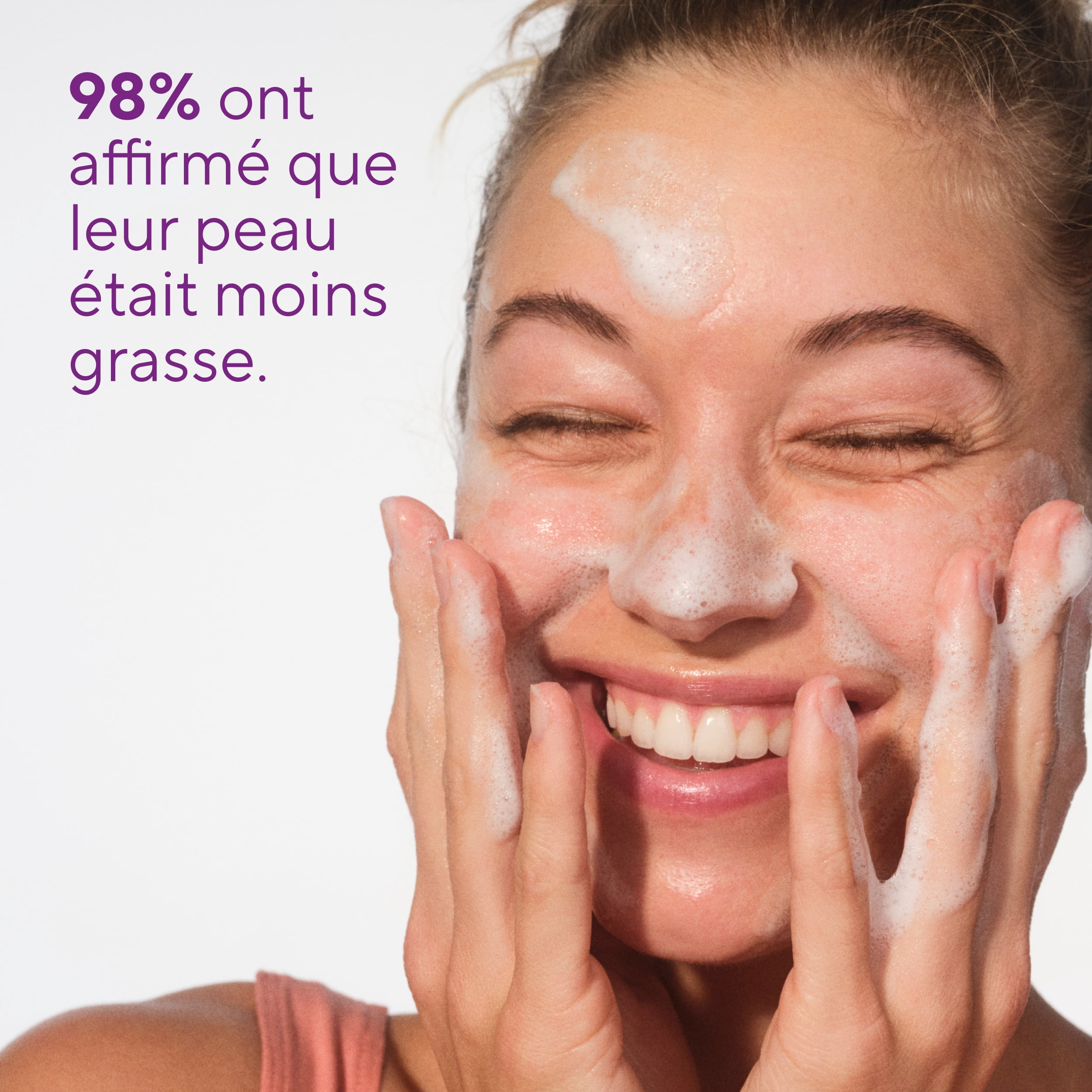 Nettoyant en profondeur pour le visage Native, pour peau grasse à mixte, sans sulfate, avec acide salicylique et eucalyptus, testé dermatologiquement, 370 mL