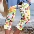 thumbnail image 5 of Birdeem Womens Summer Casual Elastic Waist Printed Cropped Pants, 5 of 5
