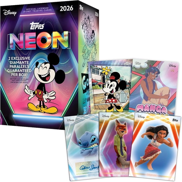nenesusumida　Disney topps 1box 26 TOPPS DISNEY NEON VALUE BOX - Walmart.ca