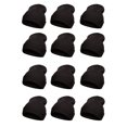 thumbnail image 1 of TOP HEADWEAR Solid Winter Long Beanie - 12 Piece Wholesale - Black, 1 of 2