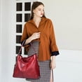 thumbnail image 2 of AWZXDE Designer Bags for Women Large Bucket Purse Stylish Leather Handbag, 2 of 5