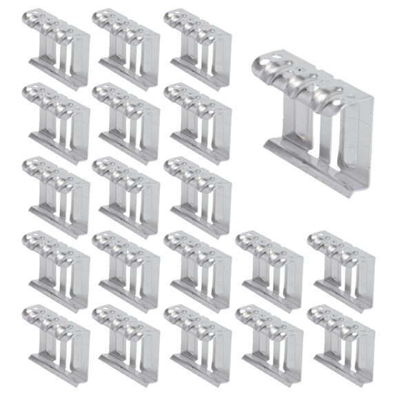 20PCS 30/33/35/40mm Solar Panel Water Drainage Clips Photovoltaic Panel Water Drained Away Clip Aluminum Alloy Water Guide Clip