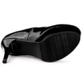thumbnail image 5 of BLISSFUL STEP Women's Platform Ankle Strap Stiletto High Heel Pumps Black US 9, 5 of 5