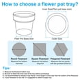 thumbnail image 4 of Unique Bargains Plant Pot Saucer 5 Inch, Ceramic Round Flower Tray for Indoor, Dark Blue 2 Pack, 4 of 6