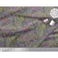 thumbnail image 2 of Soimoi Cotton Cambric Fabric Floral & Paisley Print Sewing Fabric Yard 42 Inch Wide, 2 of 5