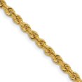 thumbnail image 1 of Diamond2Deal 14K Jaune Gold 3.8 mm Corde Régulière Chain Collier for Hommes 24, 1 of 7