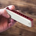 thumbnail image 4 of Instrument de Musique, Harmonica, Housse en Acier Inoxydable Imperméable pour Débutants Professionnels Cadeau Performance Blanc, Bleu, Orange, Rouge, Noir, 4 of 8