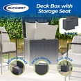 thumbnail image 2 of Suncast Coffre de Rangement Extérieur Double Usage de 22 Gal et Solution de Sièges, Lot de 2, 2 of 8