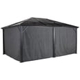 thumbnail image 5 of Sojag Meridien 10 x 14 x 7 ft Grey Curtains for Gazebo, Spun, 5 of 5