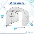 thumbnail image 2 of Plexalife Deluxe Walk-In Tunnel Greenhouse with White Cover, 2 of 7