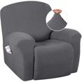 thumbnail image 1 of Super Stretch Recliner Couch Covers Chair Cover Form Fitted Non Slip Reclining Slipcovers for Standard Large Recliner, Soft Thick, 1 of 7
