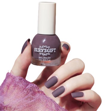 HEVIRGO 10ml Matte Nail Polish Water-proof Dry Quickly Resin Smooth Touch Nail Polish for Beauty