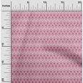 thumbnail image 2 of oneOone Georgette Viscose Pink Fabric Asian Ikat Craft Projects Decor Fabric Printed By The Yard 42 Inch Wide, 2 of 4
