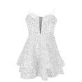 thumbnail image 4 of Amzcrzy Robes pour Femmes Robe à Dos Nu à Paillettes pour Femmes Col en V Sans Manches Robes de Cocktail Mode Robes Midi Fluides Robes de Fête, 4 of 5