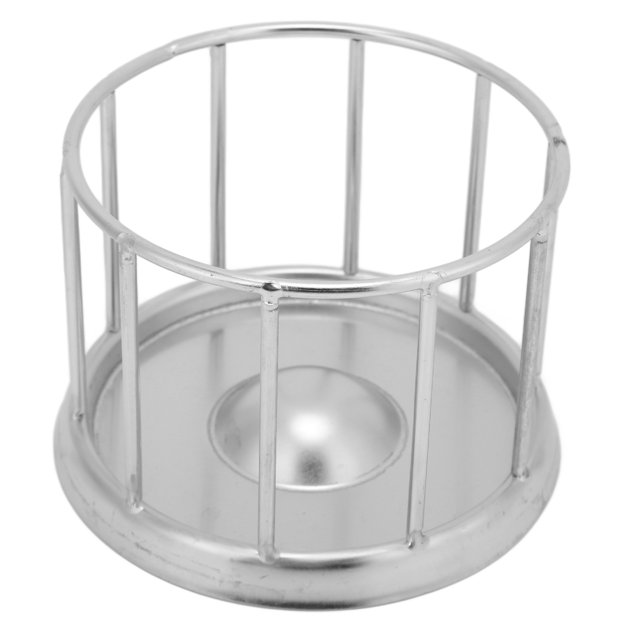Tortoise Water Dish, Reptile Water Bowl Reptile Water Dish Stainless Steel Food Dish Round Railing Shape Water Tray Tortoise Water Bowl for Lizard Chameleon