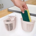 thumbnail image 5 of Wall Mounted Traceless Plastic Storage Basket Small Hanging Organizer for Dormitory Bedside or Kitchen, 5 of 5