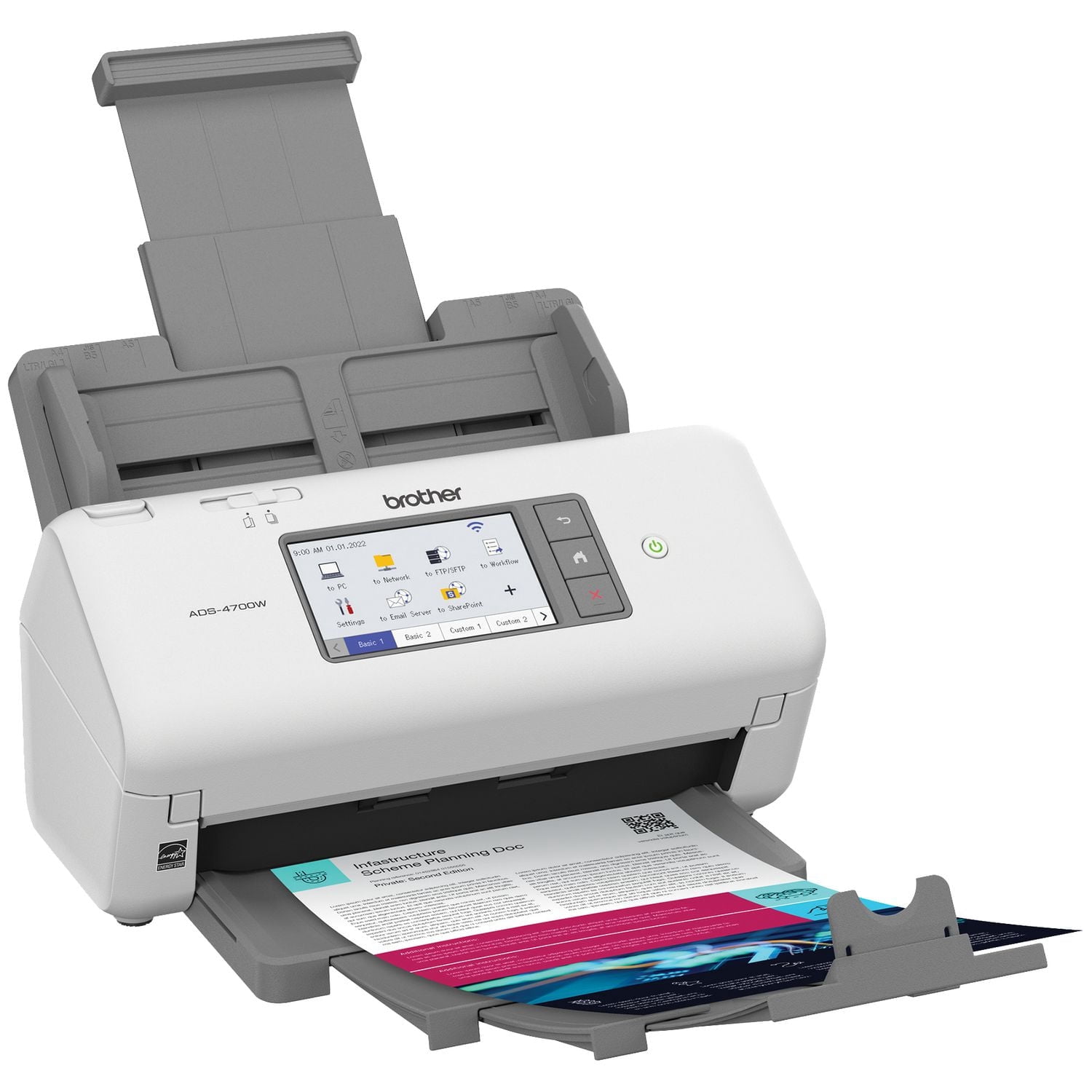 Brother ADS-4700W Professional Desktop Scanner for Business Workgroups