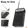 thumbnail image 2 of Radio de Poche AM FM, Radio à Transistor avec Haut-Parleur, Prise pour Écouteurs, Radio Portable pour Usage Intérieur, Extérieur, 2 of 7
