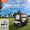 thumbnail image 2 of VEVOR Golf Cart Enclosure, 600D Polyester Driving Enclosure with 4-Sided Transparent Windows, 2 Passenger Club Car Covers Universal Fits, 2 of 9