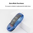 thumbnail image 4 of Jaronx 3PCS Remote Key Covers for Boxster Turbo Cayenne Panamera Macan Cayman 911 ,Glossy Blue Key Fob Shell Cover Painted Keyless Entry Skin Protectors, 4 of 4