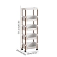 thumbnail image 3 of Birdeem Multipurpose Storage Cart with Wheels and Hooks,3-Tier Rolling Organizer Rack for Kitchen Bathroom Living Room,Space Saving Plastic Shelves Unit,Easy Assembly Mobile Storage Solution, 3 of 9