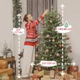 thumbnail image 3 of HOMCOM 6 ft Christmas Tree, Full Realistic Ponderosa Fir, Easy Assembly, 3 of 10