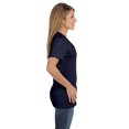 thumbnail image 2 of Hanes S04V Womens Nano-T V-Neck T-Shirt, Deep Navy Blue - Extra Small, 2 of 3