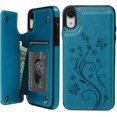 thumbnail image 1 of Étui de Téléphone en Cuir Pu, Étui à Rabat Portefeuille Porte-Cartes de Crédit Étui de Téléphone pour Iphone Xr, 1 of 5