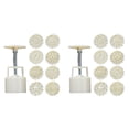 thumbnail image 1 of Traditional Square Flower DIY Powerful Festival Baking Tool for Mid-Autumn Party, One Size, White 2Packs, 1 of 9