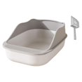 thumbnail image 2 of Cat Litter Box Kitty Bedpan Litter Tray Easy Cleaning Open Top Cat Litter Tray Gray, 2 of 8