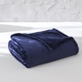 thumbnail image 3 of Mainstays Plush Blanket Indigo DQ, 3 of 7