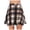 Black, variant on Plaid Skirts for Women Women's High Waist Pleated Mini Skater Skirt A-Line Flannel Skirts Black XL