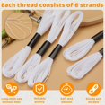 thumbnail image 3 of 10 Skeins Black Embroidery Floss, 8m Cotton Embroidery Floss - Cross Stitch Thread Set,White Black, 3 of 5