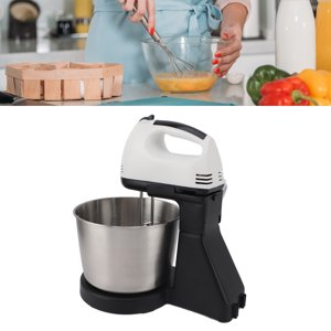 Batteur électrique d'oeufs, commande simple de fouet 1.7L Mélangeur électrique en acier inoxydable US Connecteur 110V Grip confortable Multifonctionnel 7 Contrôle de vitesse pour la boulangerie