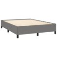 thumbnail image 3 of vidaXL Bed Frame Dark Grey 137x190 cm Fabric, 3 of 6