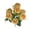 - [Jaune] / Fleurs de décoration de fête, variante sur Bouquet de Fleurs Artificielles - Décoration de Mariage et D'Intérieur, Composition Florale Murale à Main, Centre de Table Réaliste, Vert, JKODE