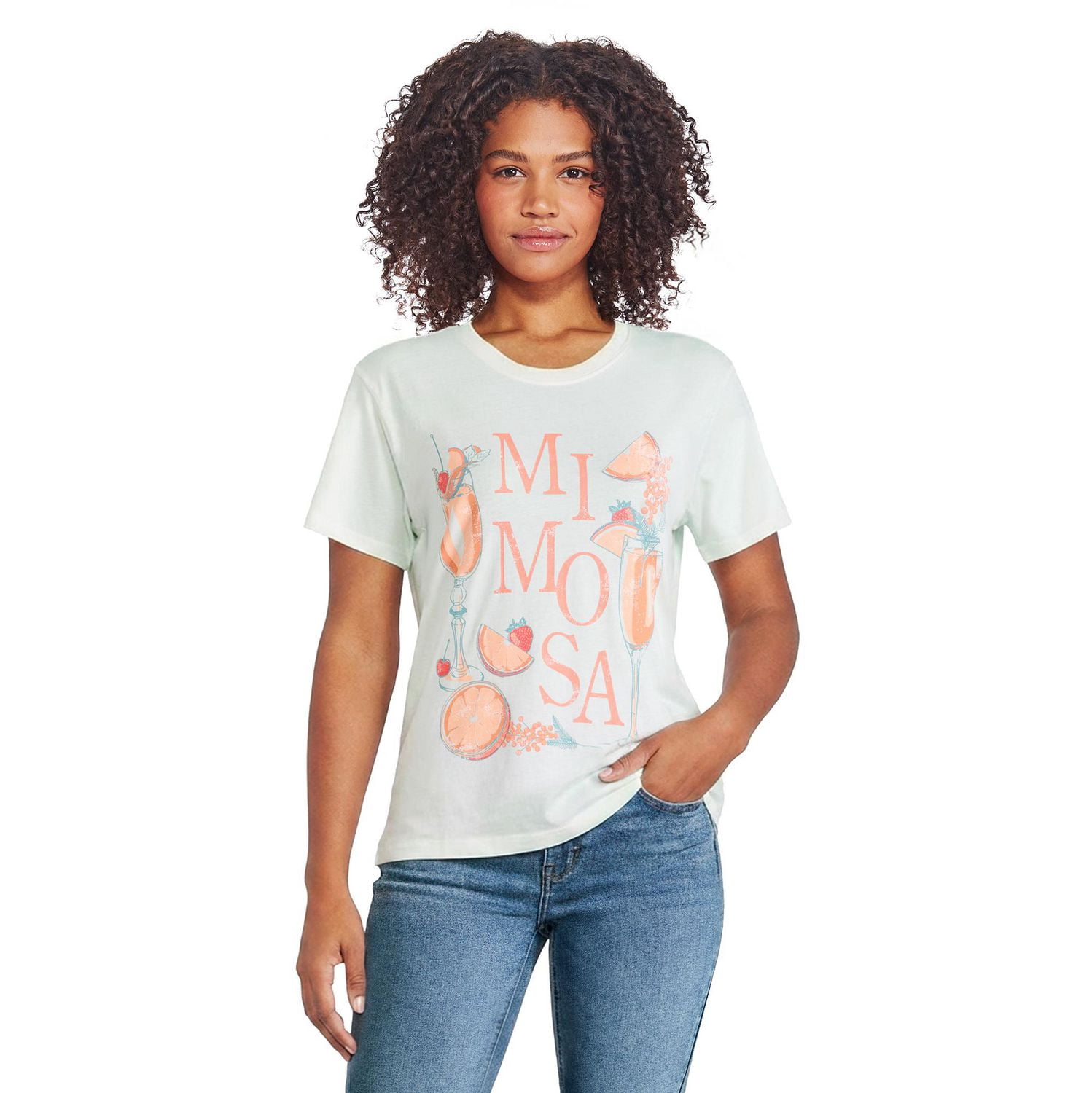 T-shirt à imprimé graphique The Pink Closet pour femmes
