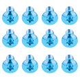 thumbnail image 2 of 1 Boîte/12 Pcs Vis de Frein en Acier Titane Vis de Fixation Durables pour Vélo de Montagne (Bleu), 2 of 7