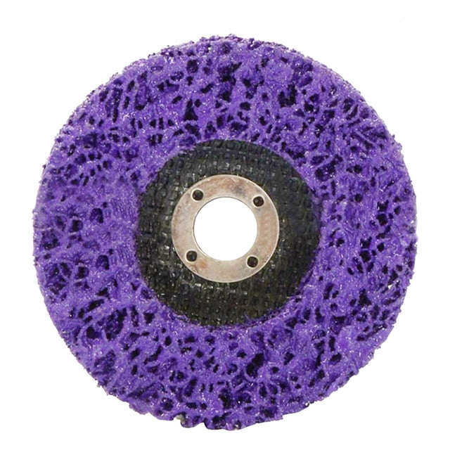QualitChoice Sanding Wheel Polishing Paint Rust Grinding Inner Hole Tools for Angle Grinder Wood Metal Buffing Car Accessories #125 purple 1Set