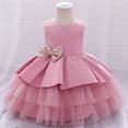thumbnail image 3 of Robe de Princesse pour Filles Enfants Filles à Volants Princesse Demoiselle d'Honneur Robe de Concours Anniversaire Fête Robe de Mariage, 3 of 9
