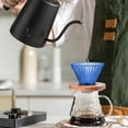 thumbnail image 4 of CQCYD Coffee Filter, Colored Glass Pour Over Coffee Maker, Portable Hand Brewed Dripper Reusable Removable Wooden Base, Glass Coffee Mug For Home Office Travel, 4 of 6