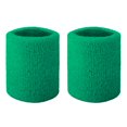 thumbnail image 1 of GOGO 2 Pcs Bracelet en Tissu Éponge Bracelet de Poignet Athlétique pour Gym Sports Vert, 1 of 7