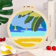 thumbnail image 1 of Kit de Démarrage Broderie Aiguille Poinçon Style Hawaïen 8 Pouces, 1 of 7